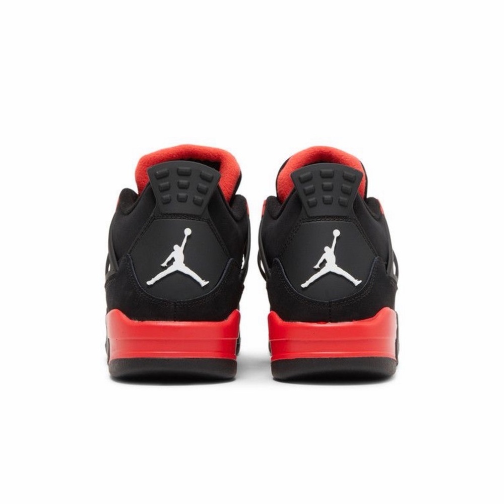 Jordan 4 Retro GS 'Red Thunder' Black and Red